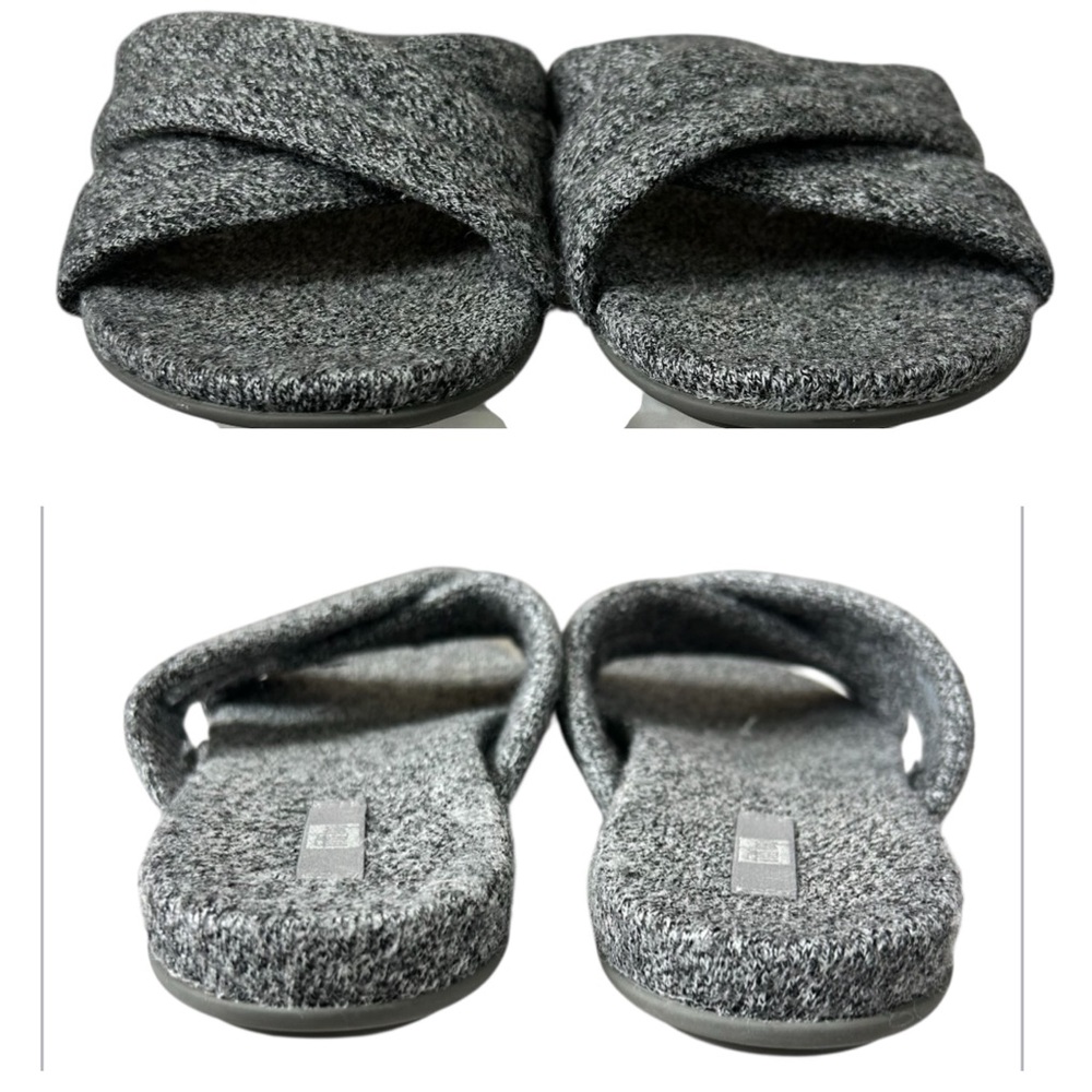 FIT FLOP Gracie‎ Merino Wool Cross-Slide Lounge/Active Sandals Heather Gray 11 - Picture 6 of 11